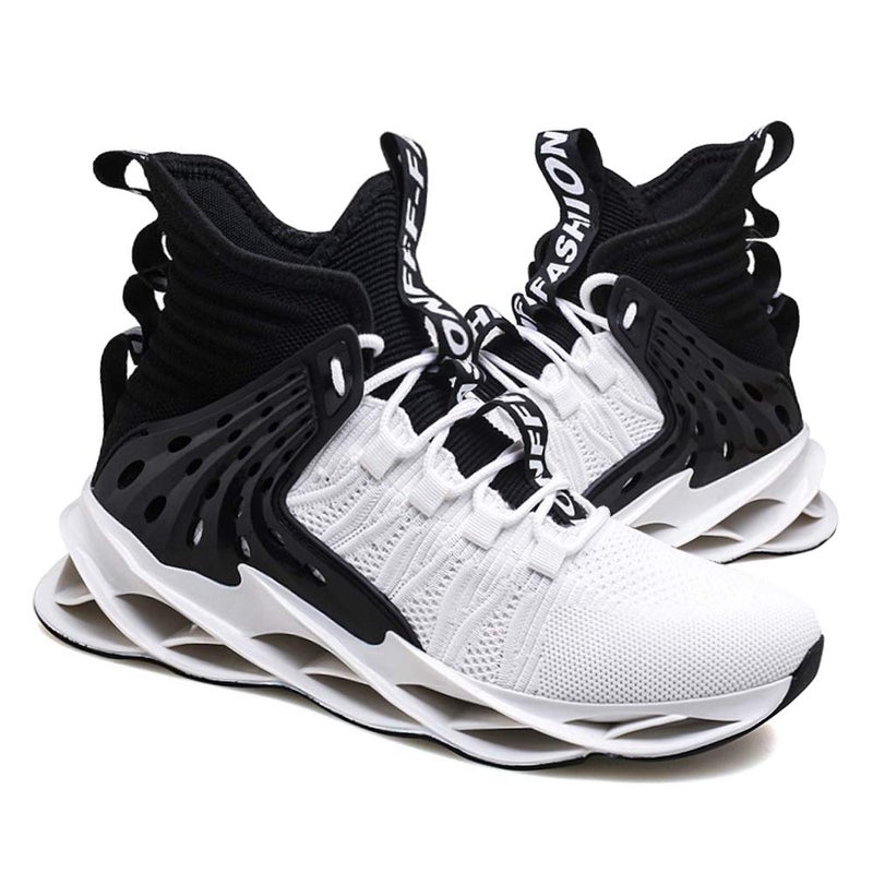 Hello MrLin Men's Running Shoes Non Slip Athletic Tennis Walking Blade Type Sneakers Hip Hop - Image 4